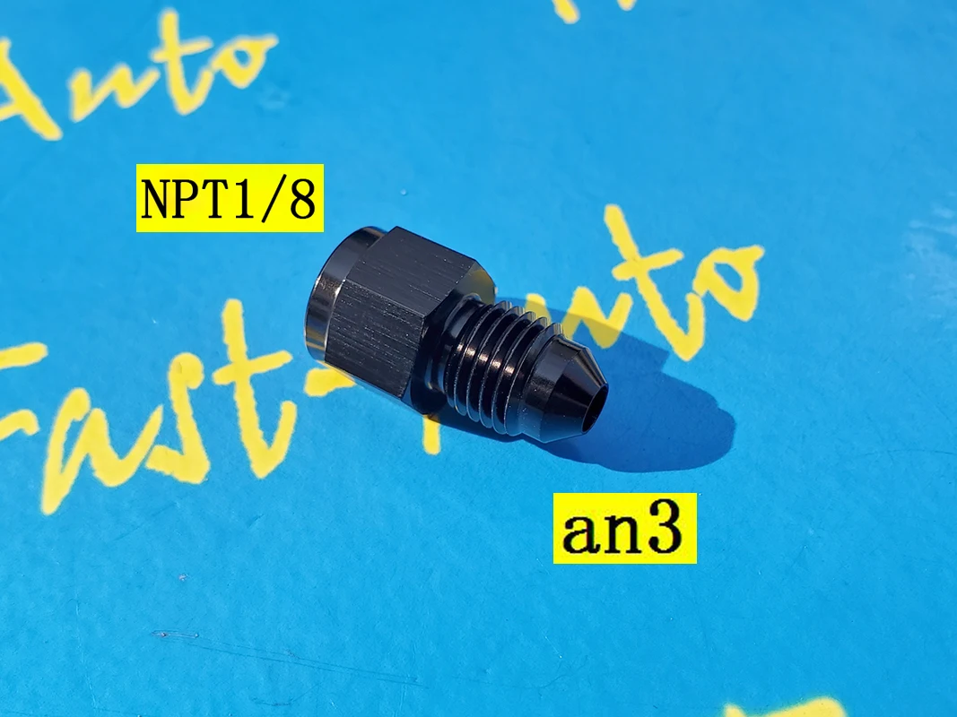 female npt1/8 1/8npt npt 1/8 to male an3 3an an 3 thread adaptor adapter hose fitting