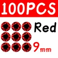 100 piezas de 9 mm rojo