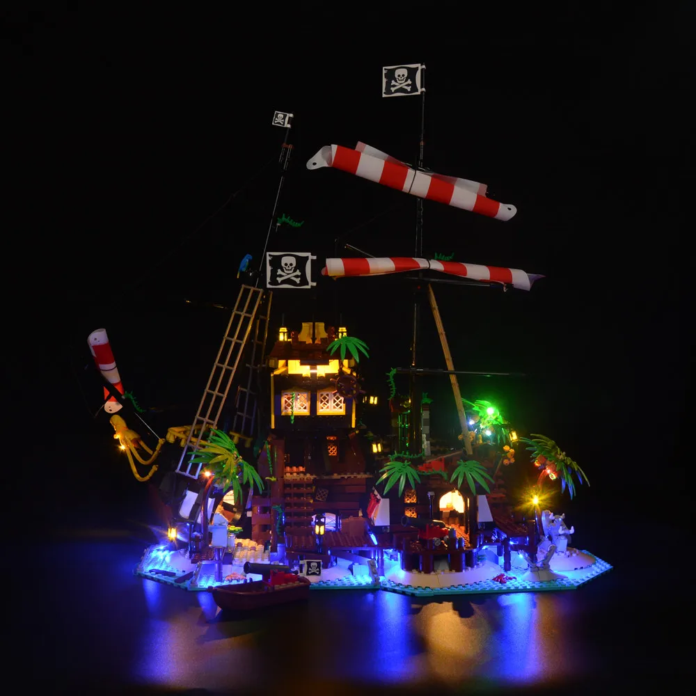 

LED Light Kit For 21322 IDEAS Barracuda Pirate Bay Shipwreck Model Fight Building Block Toy Lighting Set Not Include Model