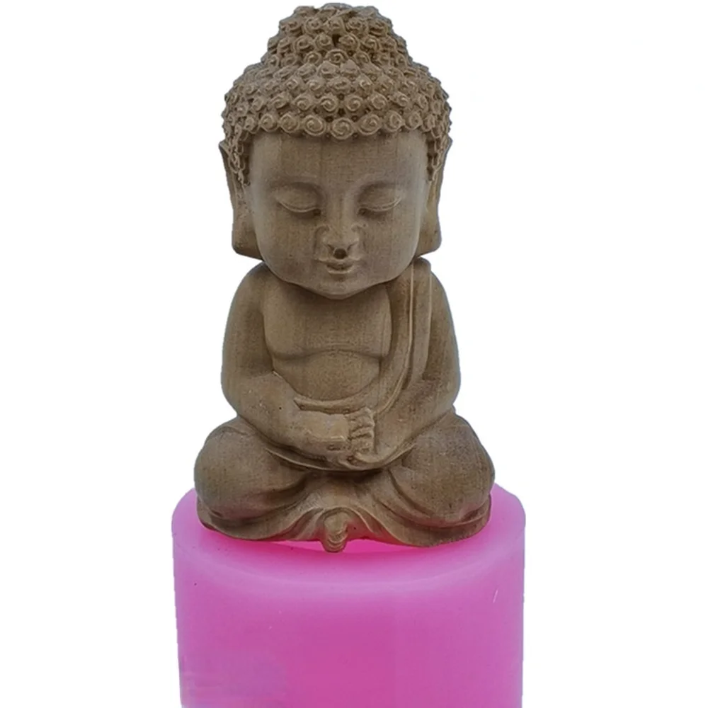 

Newest Big 3D Buddha Statu Silicone Mold Candle Molds Handmade Statue Porcelain Mould Baking Decorative Tools Resin Crafts