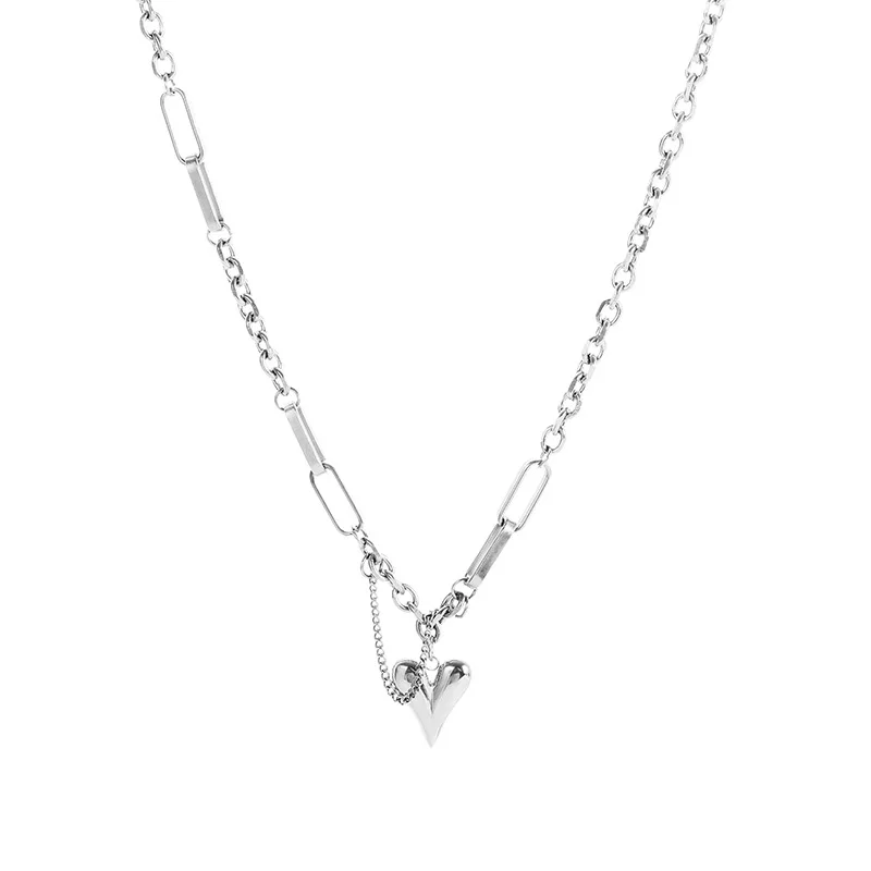 316L Stainless Steel Love Heart Pendant Necklace For Women Fashion Classic Non-fading Wedding Party Jewelry Gifts