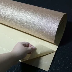 Rouleaux de papier peint à paillettes auto-adhésifs pour murs, tissu artisanal, décoration de mariage, Bling, peler et coller