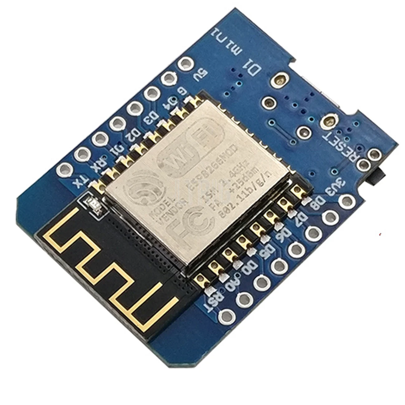 LTRIG – Mini Module personnalisé ESP8266 ESP-12, pour WeMos D1, Mini carte de développement Micro USB WiFi 3.3V, 1 pièce