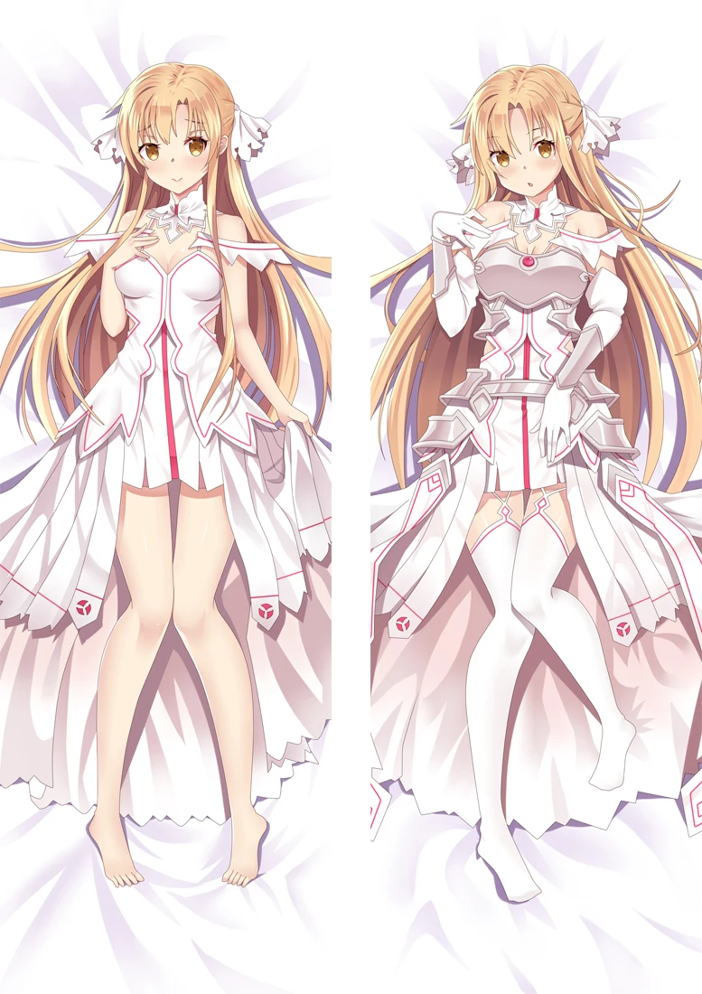 

Sword Art Online Dakimakura Otaku Bedding Pillow Case Double Sided Yuuki Asuna Hugging Body Anime Pillow Case