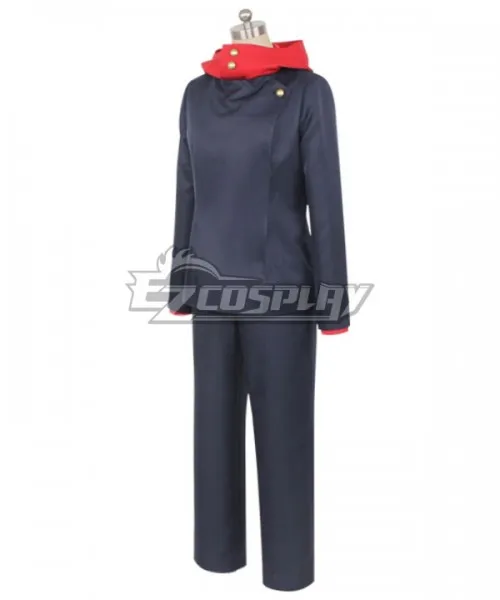 Jujutsu Kaisen Sorcery Fight Yuji Itadori Anime Ver.Deep Blue Uniform Set Halloween Suit Adult Outfit Cosplay Costume E001