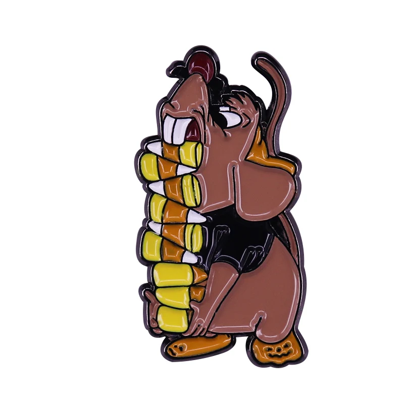 

Candy Corn Elephant brooch cute animal Enamel Pin