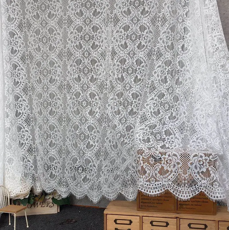 

Свадебное платье, домашний текстиль, занавеска, кружевная ткань для ресниц, 1,5 м * 3 м, кружевные аксессуары
