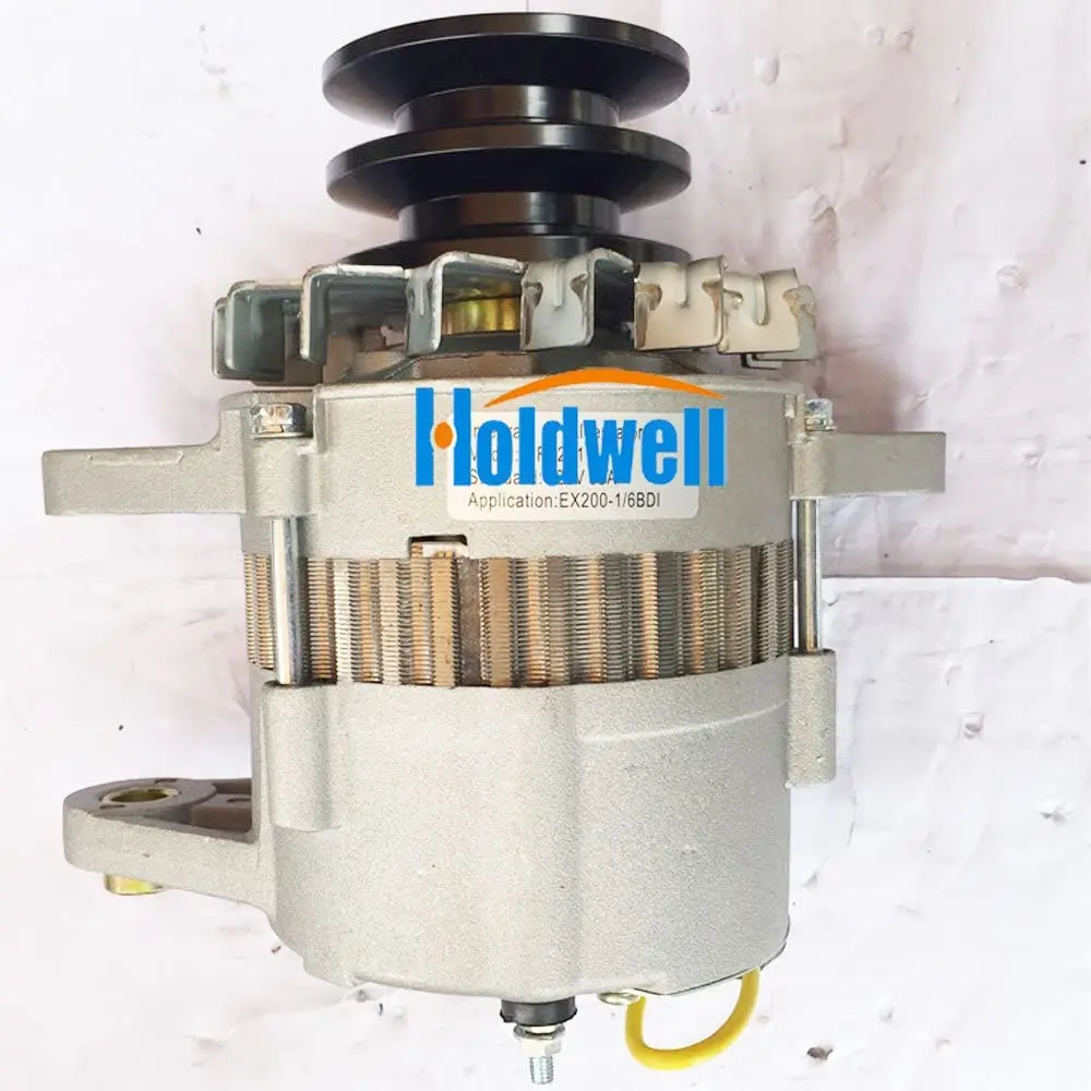 

Holdwell Alternator 1-81200365-0 for Hitachi EX200-1 Excavator 6BD1 Engine 28V 35A