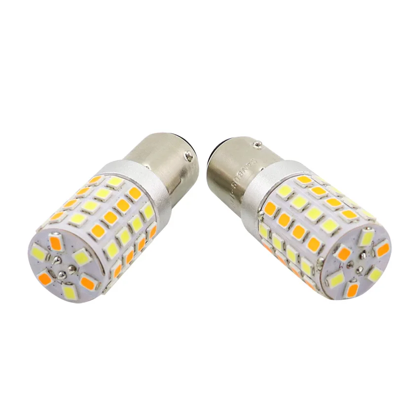 AMYWNTER 1157 P21/5W 1156 led Canbus LED Daytime Running Light Bulb 12V 1157 Dual color 600LM Drl