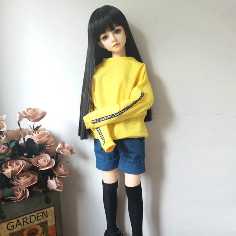 346 points BJD SD doll clothes three four six sweater jeans men and women pure cotton multicolor girls toys