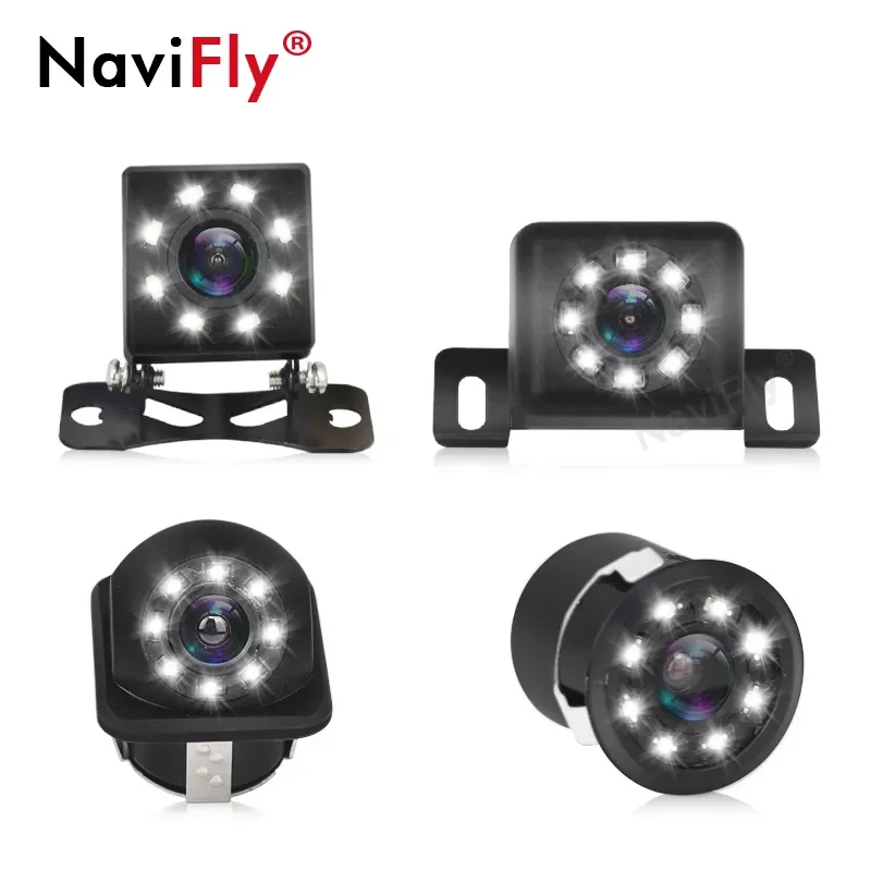 NaviFans HD Night Vision Car Rear View Camera 170 Wide Angle Reverse Parking Camera Waterproof LED Auto Backup Monitor Universal