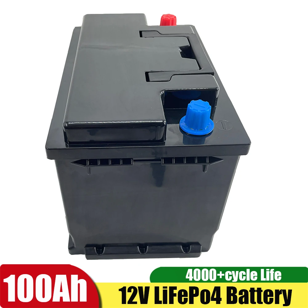 High Safety 1000cca Starting Battery 12V Lifepo4 Lithium Iron 60Ah 80Ah 100Ah Cranking Bateria + 10A Charger