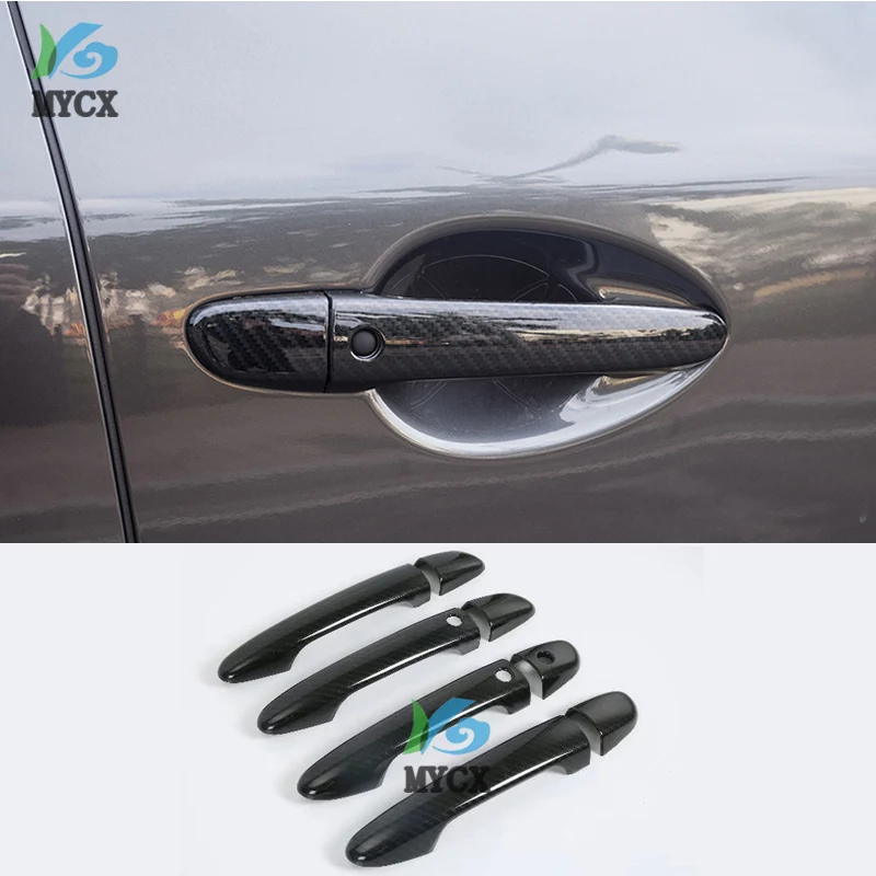 FIT For Mazda CX8 CX-8 CX 8 2018 2019 Chrome Side Door Handle Cover Catch Trim Overlay Molding Garnish