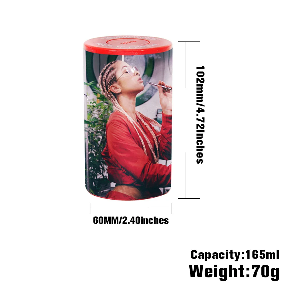 Plastic Airtight Stash Jar Tobacco Herb Storage Case Seal Portable Storage Container For Dry Coffee