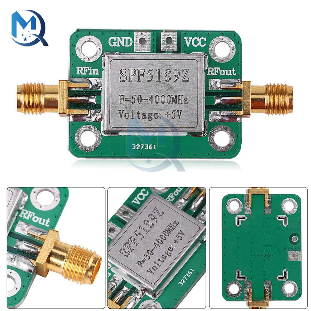 SPF5189 with Shielding Shell RF Signal Receiver SPF5189Z SPF-5189Z RF Low Noise Amplifier LNA 50-4000MHz NF=0.6dB