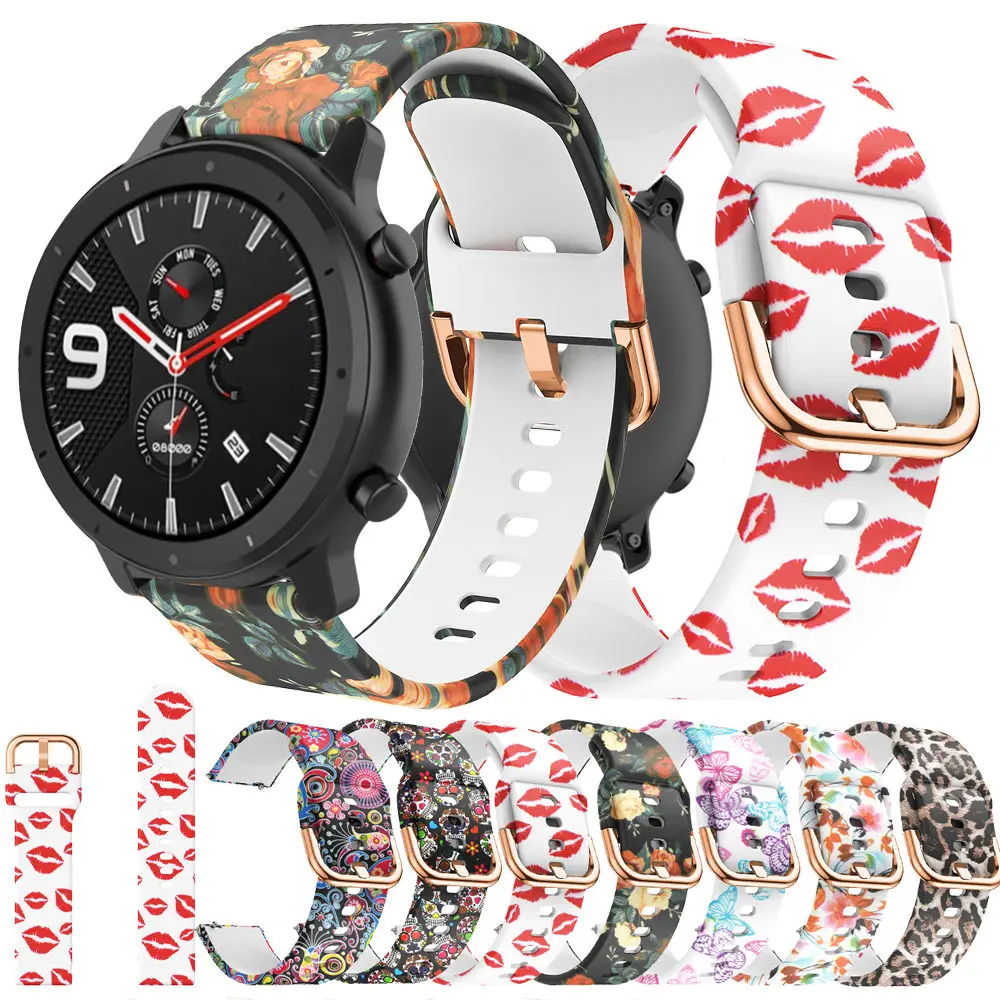 

22 мм ремешок для часов Huami Amazfit GTR 47 мм ремешок браслет для Amazfit GTR 4 3 2 силиконовые спортивные умные часы Браслеты Ремешок для часов