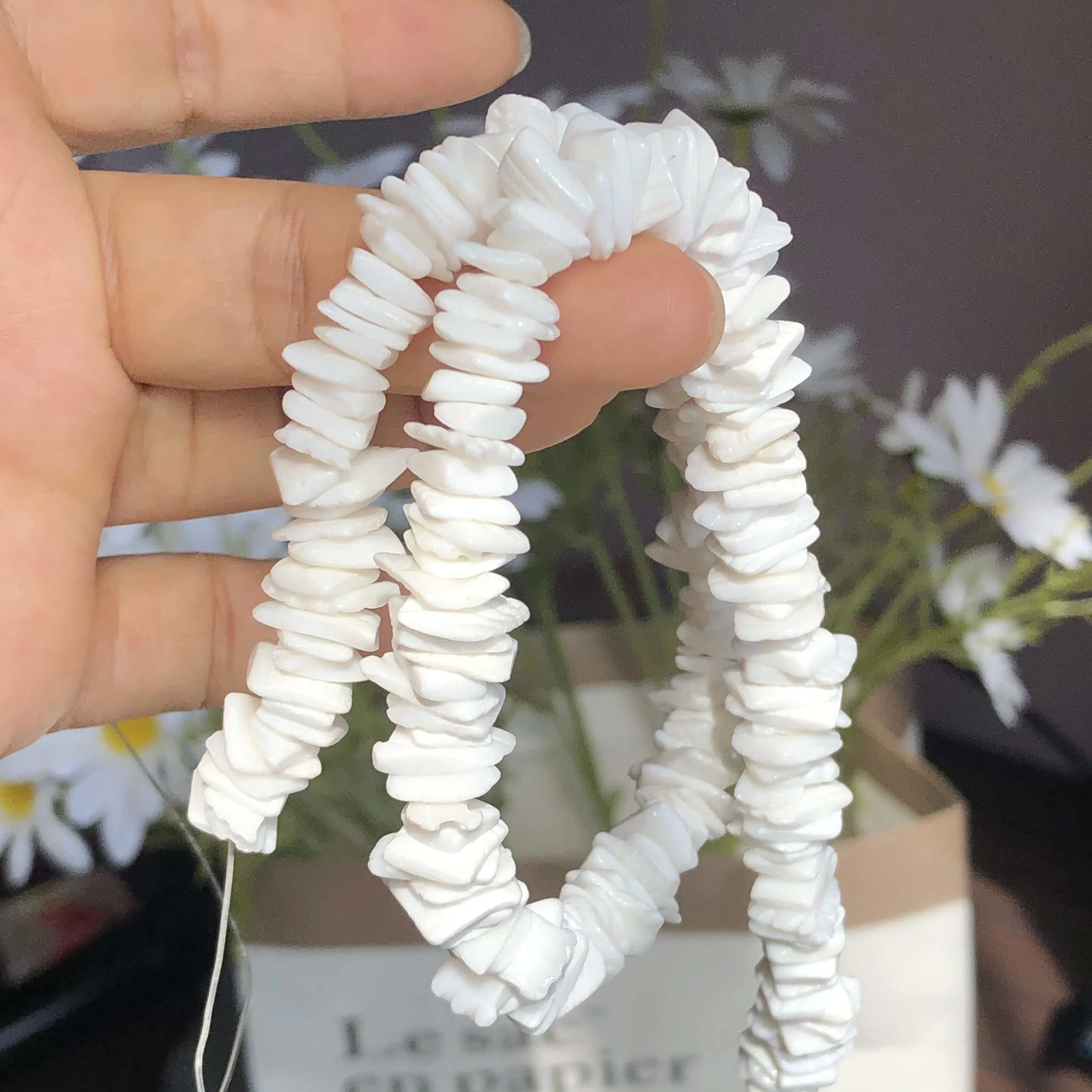 Natural White Shell Chip Beads Freshwater Mother of Pearl Beads For Necklace Bracelet Jewelry Making DIY Accessries wholesale