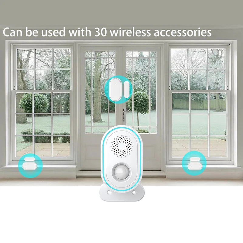 Домашняя охранная сигнализация Tuya, Wi-Fi, ИК-датчик движения, 433 МГц