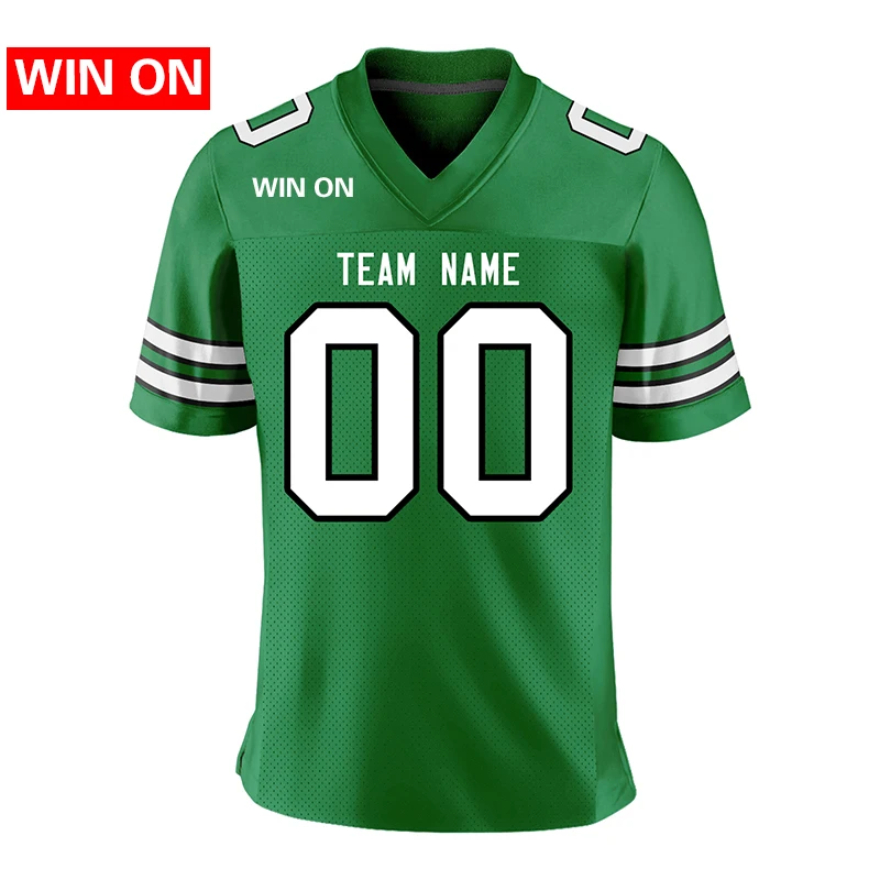 

Wholesale Custom Football Jersey Team Name/Number Full Sublimate Football Game Training Stretch Soft Uniform for Male/Girl/Youth