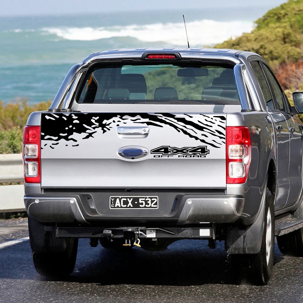 Tail Trunk Car Stickers Auto DIY Vinyl Film Decals Tuning Accessories Automobiles For Ford Ranger Off-road Universal Pickup