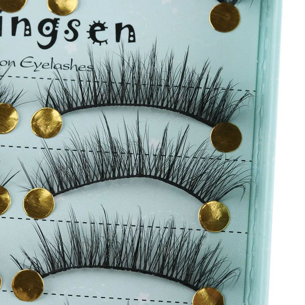 Maquiagem para os olhos fino puro artesanal ferramentas de extensão cílios postiços fofos 3d falso cabelo de vison macio