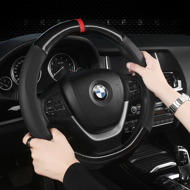 D Shape Car Steering Wheel Cover PU Leather For Nissan Qashqai J11 Nissan X-trail T32 Golf 7 Tiguan 2019 2020 Kia Optima K5 2021