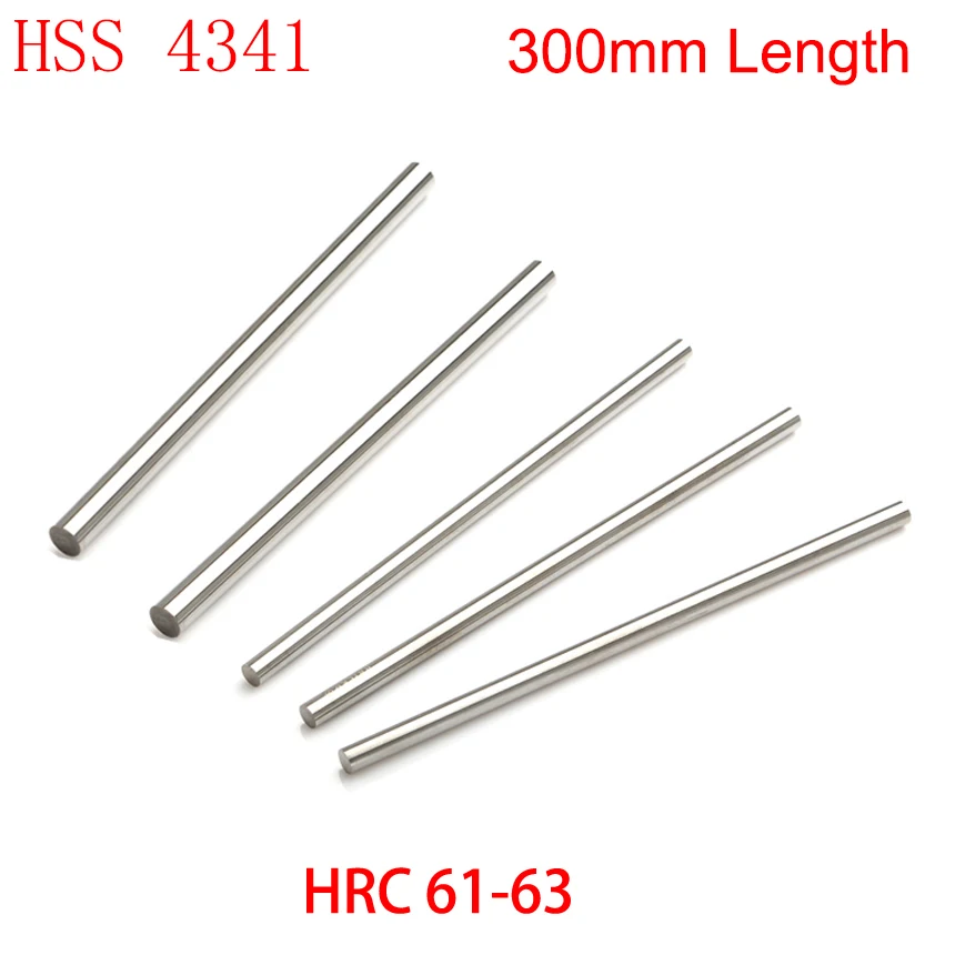 4mm 5mm 6mm 7mm OD 300mm Length HSS HRC61-HRC63 Jobber Drill Bit Boring Out Round CNC Cutting Turning Lathe Tool Bar Rod