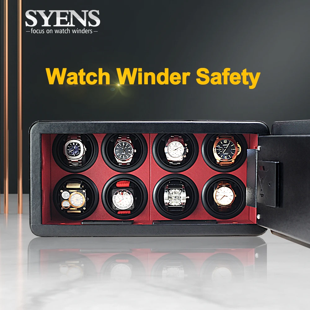 New automatic watch winder safe box Motor mabuchi microfiber leather led touch screen Watch winders safety