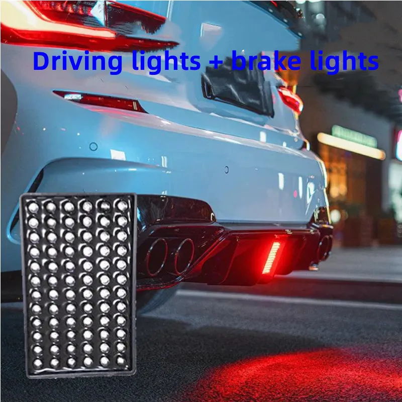 12V F1 Style Led High Level Mount Additional Brake Light Rear Bumper Third Tail Stop Signal Lamp Universal Fit For Audi RS5