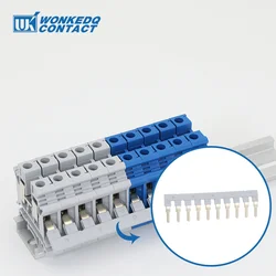 EB10-5/6/8/10 Wiring Jumpers For UK UKK/MBKKB /DIKD 1.5 Connector DIN Rail UK Terminal Block Accessories Insertion Bridge EB 10