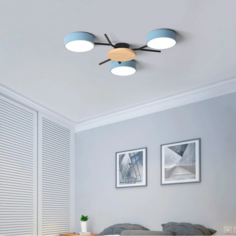 Nordic living room ceiling chandelier dining room kitchen chandelier modern bedroom ceiling lamp LED light villa lighting