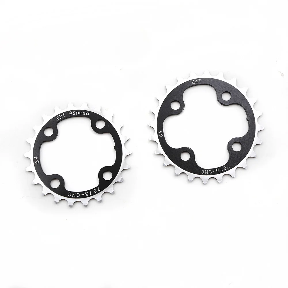 DRIVELINE-Mountain Bike Crankset Chainring, 9Speed, 64BCD, 22T