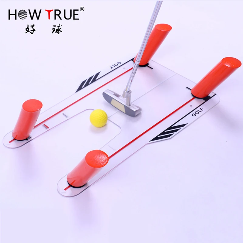 Hot Selling 4 Red Speed Push Rods Mirror Golf Speed Trap Base Golf Swing Trainer Shape Brandish Swing Practice Mirror