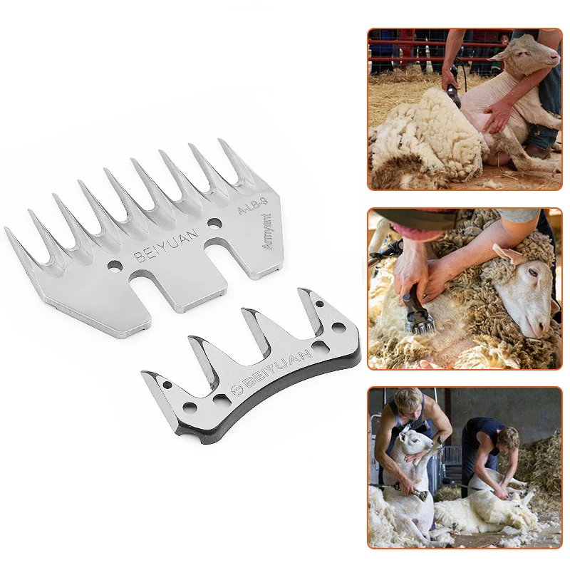 

Livestock Sheep/Goats 9 Tooth Blade Shears Convex Comb Cutter Replaceable Shearing Clipper Blade For Sheep Clipper Shears