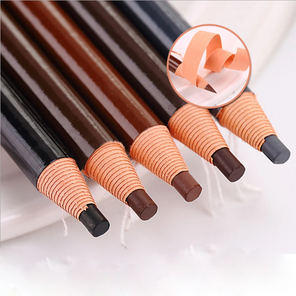 Eyebrow Positioning Pen Tattoo Liner Pencil Tint Long Lasting Waterproof Drawing Eye Makeup Peel Off Pull Line Eyebrow Pencil