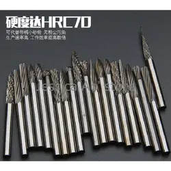 10pcs 3*3mm Dremel Router Bits Carbide Milling Cutter Tungsten Steel CNC Woodworking Metal Grinding Head Rotary File