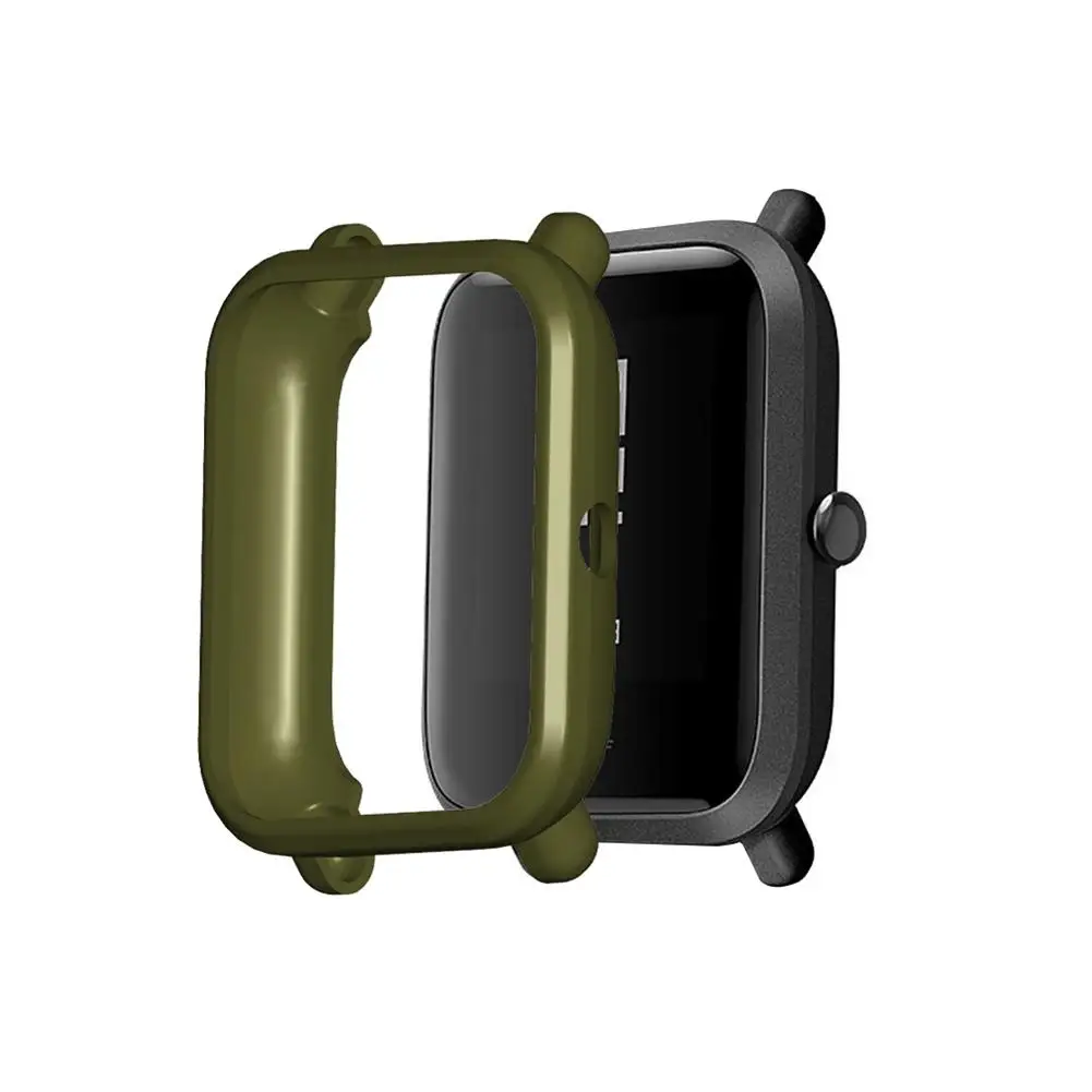 TPU Soft Full Edge Protector Smartwatch Case Shell Frame For Amazfit BIP S/BIP/Bip Lite Watch Protective Bumper Cover