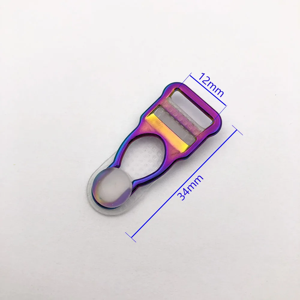 12mm Garter Suspender Clips Nickel Free Set of Lingerie Making High Quality Rainbow Colorful  DIY Accessories Supplies