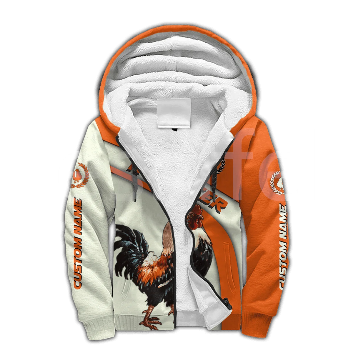 Tessffel ไก่ไก่ไก่สัตว์ Camo สีสันฤดูหนาว Coat Pullover Tracksuit 3Dprint ผู้ชาย/ผู้หญิงขนแกะ Zip Hoodies เสื้อ a1