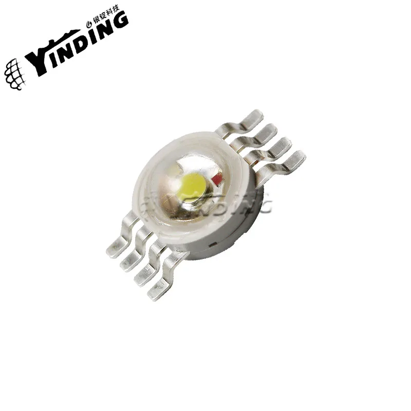 5PCS YINDING 4 core 8 feet rgbw 5W High-power LED light-emitting diode 620-650NM rgbw stage lighting source