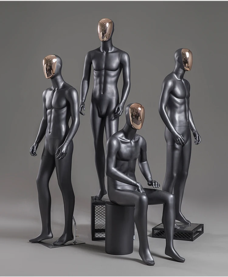 Shiny Mannequin Black Manikin Men Style On Show