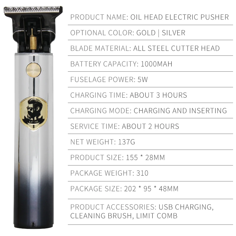 Cortadora de pelo eléctrica para hombre, afeitadora profesional de barba y Barbero, máquina de corte de 0mm, estilo de corte de pelo, pantalla de potencia, novedad de 2021