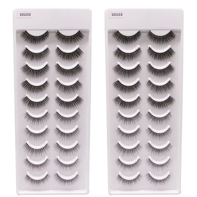 Thick False Eyelashes Messy Cross Thick Natural Fake Eye Lashes Professional Makeup Tips Bigeye Makeup Tool Long False EyeLashes