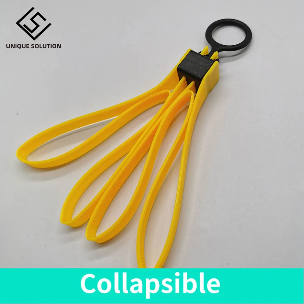 Plastic Cable Tie Strap Handcuffs CS Sport Decorative Belt TMC Sport Gear Disposable Flex cable tie Cab Orange Yellow Black 2PCS