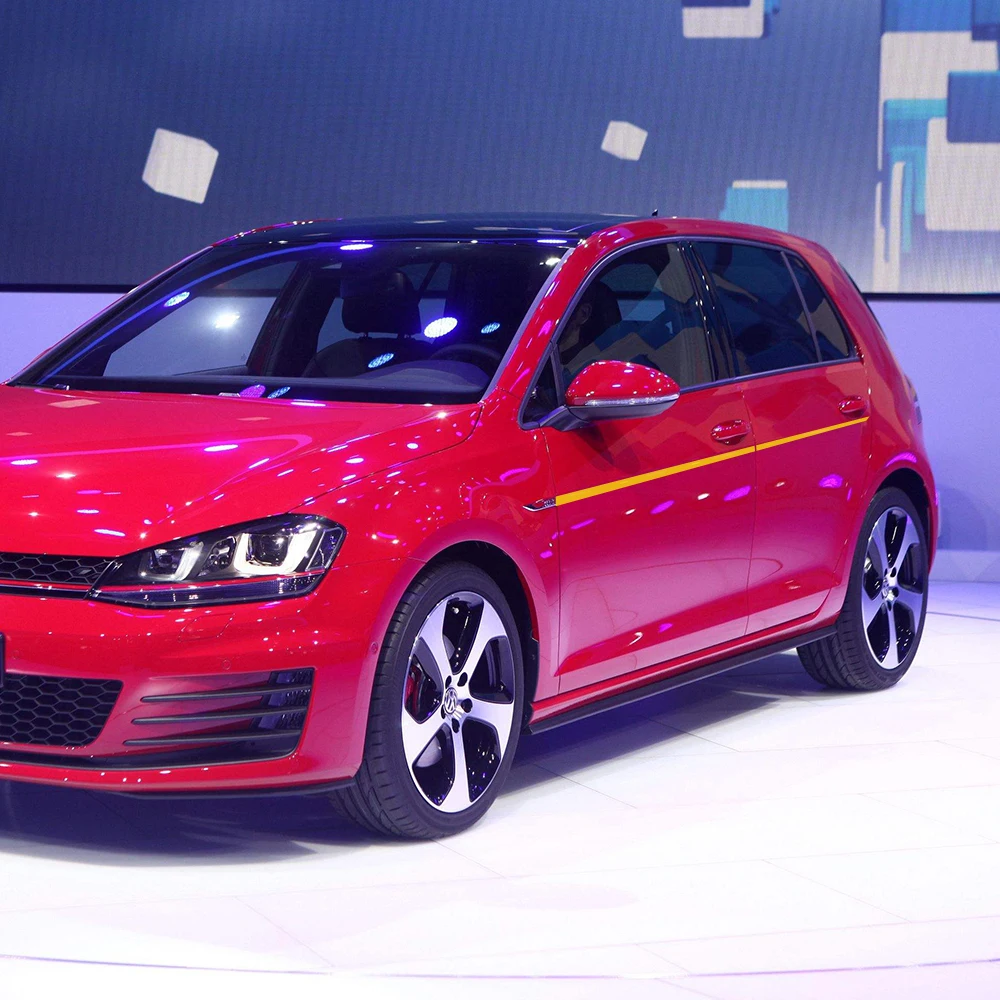 ل Volkswagen VW GOLF 7 8 5-الأبواب 2 قطعة ملصقات السيارات كلا الجانب شريط السيارات الفينيل الديكور الرياضة ضبط التصميم اكسسوارات السيارات