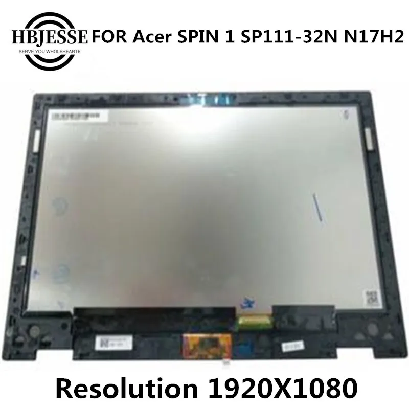 Original 11.6 Led Fhd Substituição Lcd & Touch Digi para Acer Rotação Sp11132n Sp111 N17h2 Lcd Montagem