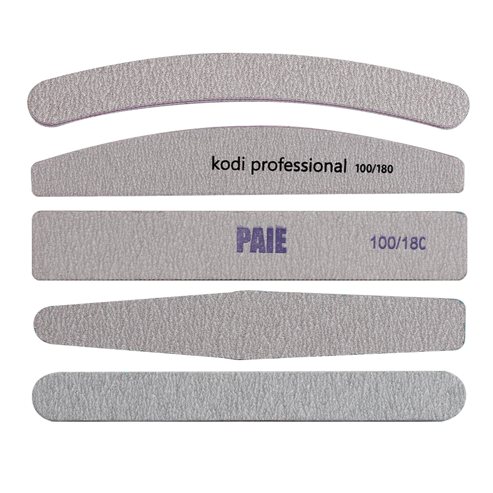 

Professional Half Moon Nail file 5/10/15 Sandpaper nail file Sanding file Polishing files nails grinding equipment manicure file