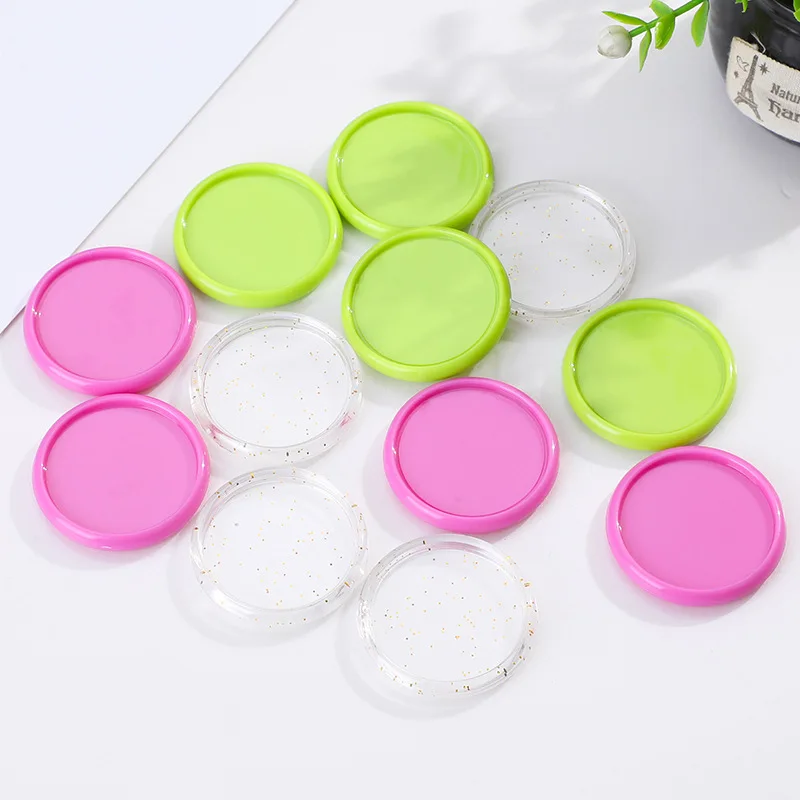 30Pcs 35MM Mushroom Hole Button Notebook Binding Disc Button Loose-leaf Button 360 Degree Foldable Plastic Disc Office School