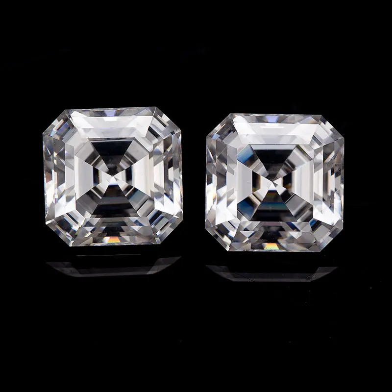 

2024 HOT SALE Wholesale D COLOR Asscher cut moissanite BEST CLARITY moissanite gems