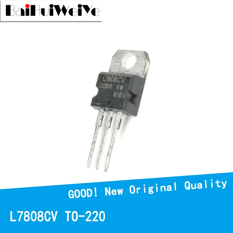 10PCS/LOT L7808 L7808C L7808CV 1.5A/8V TO-220 New and Original IC Chipset MOSFET MOSFT TO220 Three-Terminal Voltage Stabilizer
